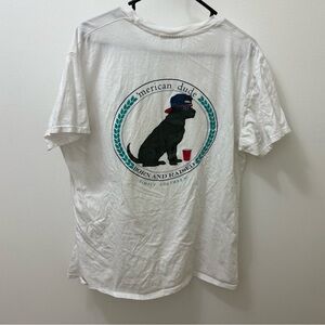 Simply Southern White and Black Dog Silhouette Short Sleeve Tee